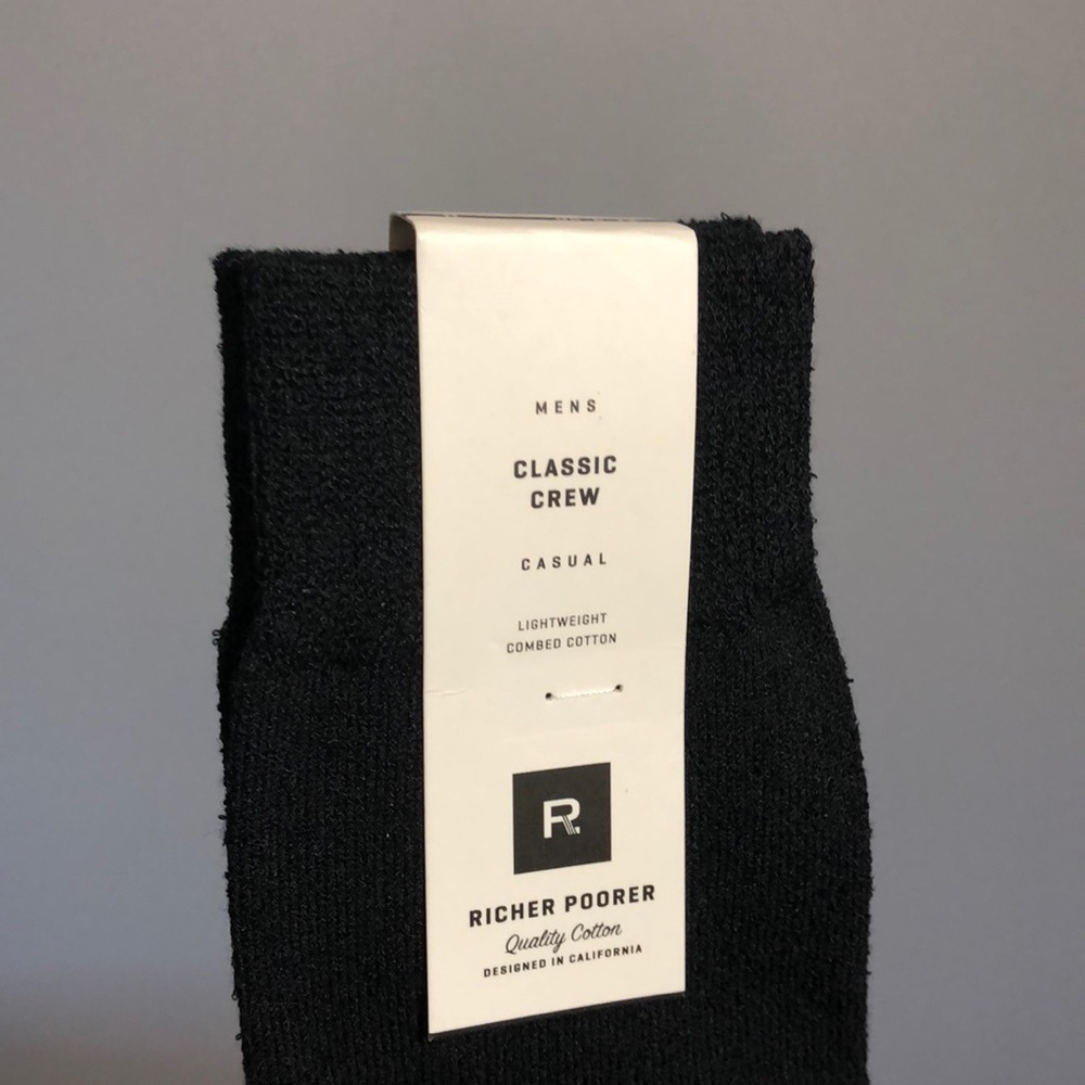 Richer Poorer, Men’s Classic Crew Socks.